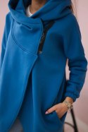 Bluza z krótkim suwakiem jeansowa