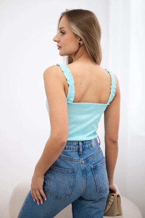 Bluzka body na ramiączkach miętowa Bluzka body na ramiączkach miętowa