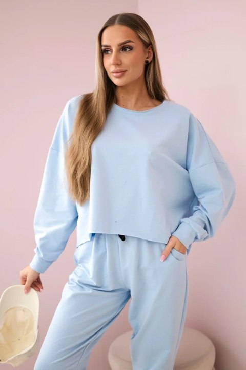 Komplet 2-częściowy bluza + spodnie błękitny Komplet 2-częściowy bluza + spodnie błękitny