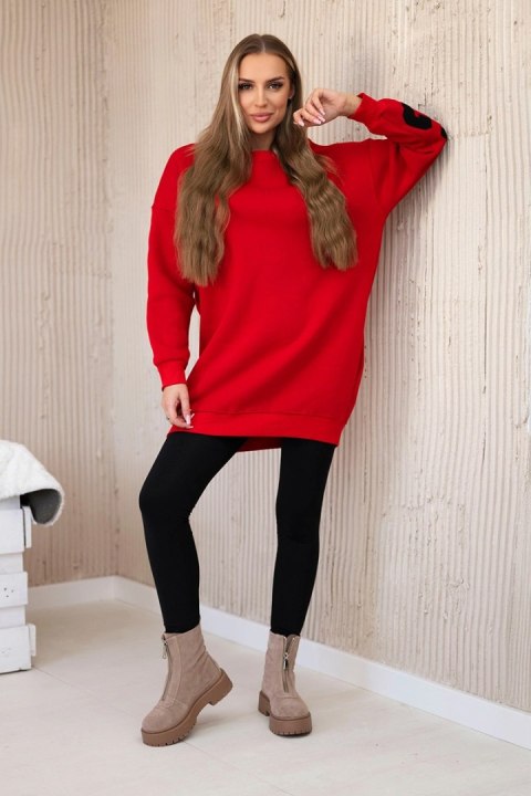 Bluza ocieplana z napisem California czerwona Bluza ocieplana z napisem California czerwona