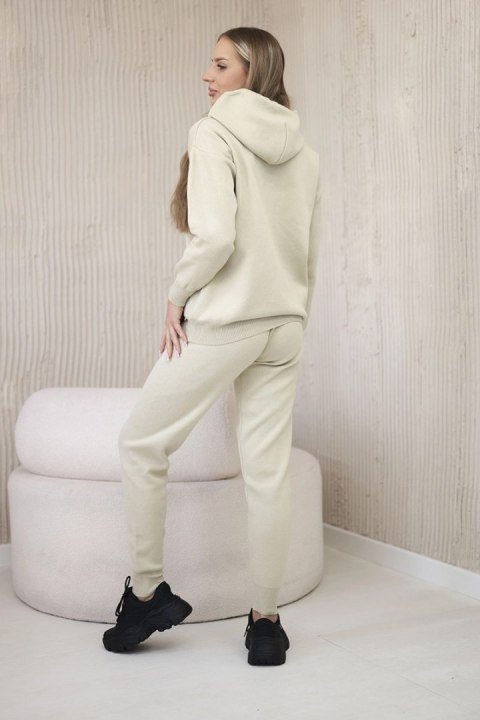 Komplet sweterkowy Bluza + Spodnie ciemny beżowy Komplet sweterkowy Bluza + Spodnie ciemny beżowy