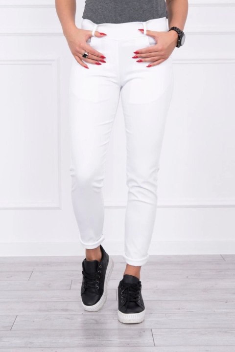 Spodnie kolorowy jeans białe Spodnie kolorowy jeans białe