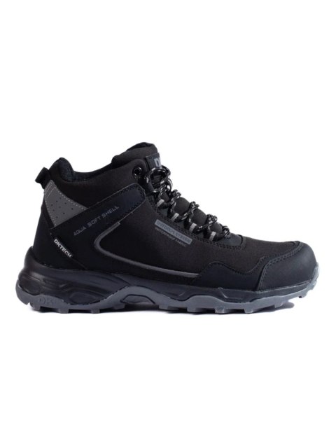 Wysokie buty trekkingowe damskie DK Softshell czarno-szare - 39