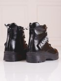 Botki dziewczęce Potocki fashion czarne - 27