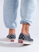 Czarno-szare trampki w kratkę - 37