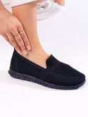 Wsuwane trampki slip on granatowe - 37