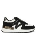 Czarne wygodne sneakersy damskie - 38