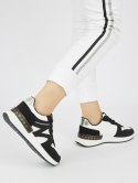Czarne wygodne sneakersy damskie - 38