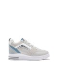 Damskie szare sneakersy z ukrytą koturną - 38