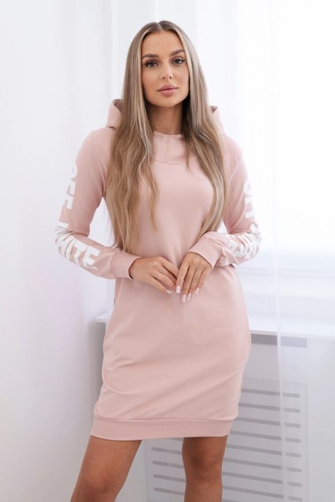 Sukienka Off White pudrowy beż uniwersalny