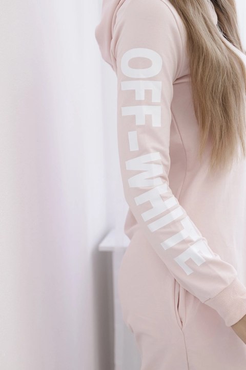 Sukienka Off White pudrowy róż uniwersalny
