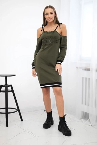 Sukienka Tres Chic khaki uniwersalny