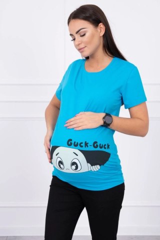 Bluzka ciążowa Guck turkusowa M-L-XL