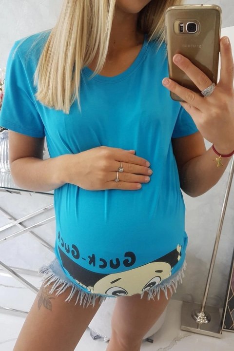 Bluzka ciążowa Guck turkusowa M-L-XL