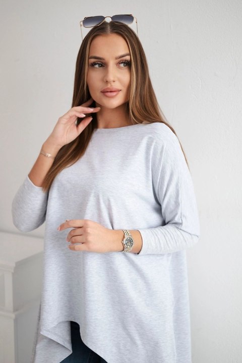 Bluzka oversize jasno szara uniwersalny