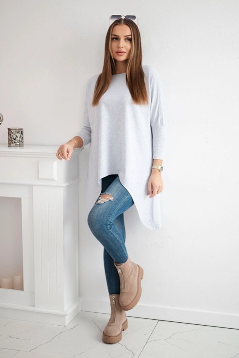 Bluzka oversize jasno szara uniwersalny