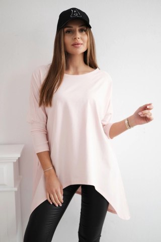Bluzka oversize pudrowy róż uniwersalny
