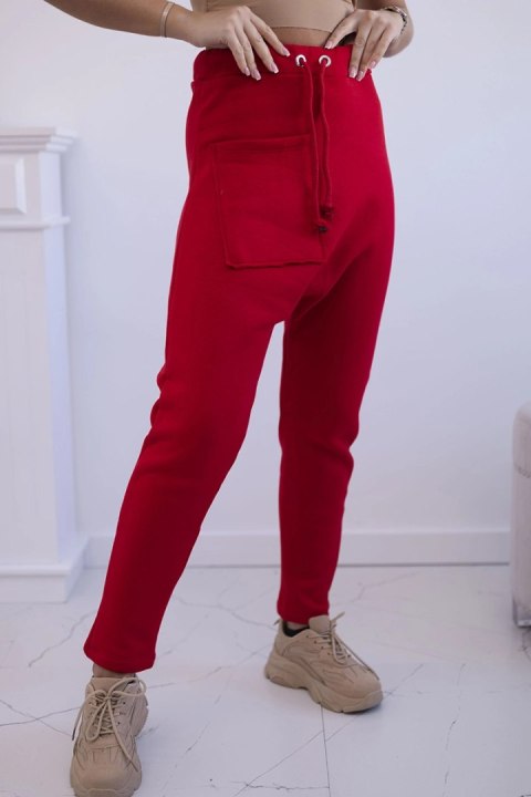 Komplet ze spodniami Baggy czerwony uniwersalny