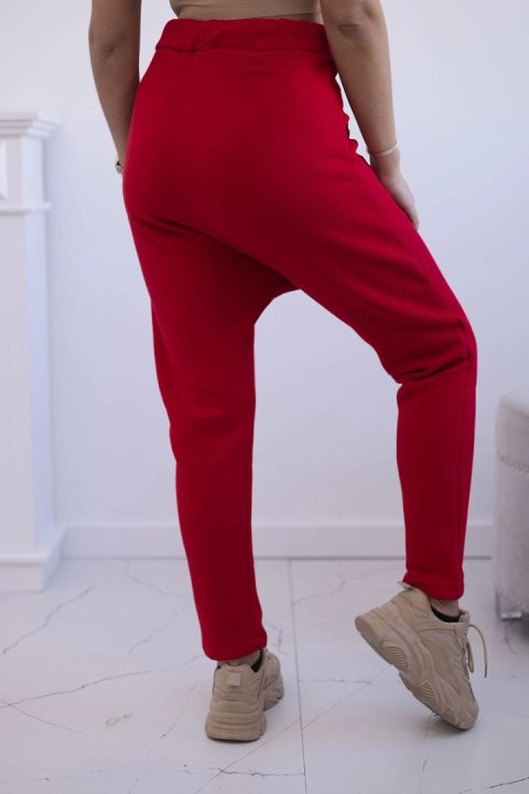 Komplet ze spodniami Baggy czerwony uniwersalny