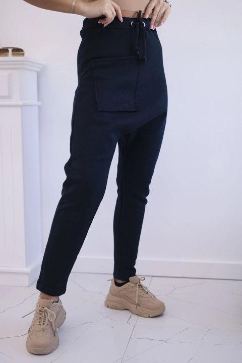 Komplet ze spodniami Baggy granatowy uniwersalny