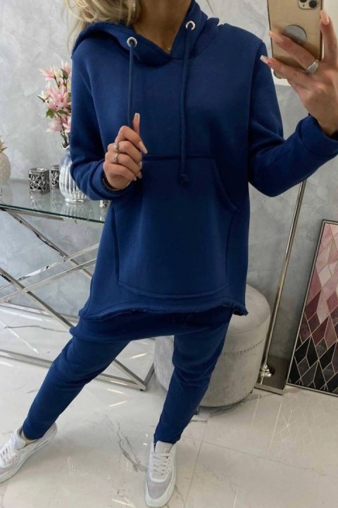 Komplet ze spodniami Baggy jeansowy uniwersalny