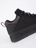Czarne wiązane męskie buty trekkingowe - 44