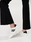 Białe sneakersy ażurowe ze skóry naturalnej - 39