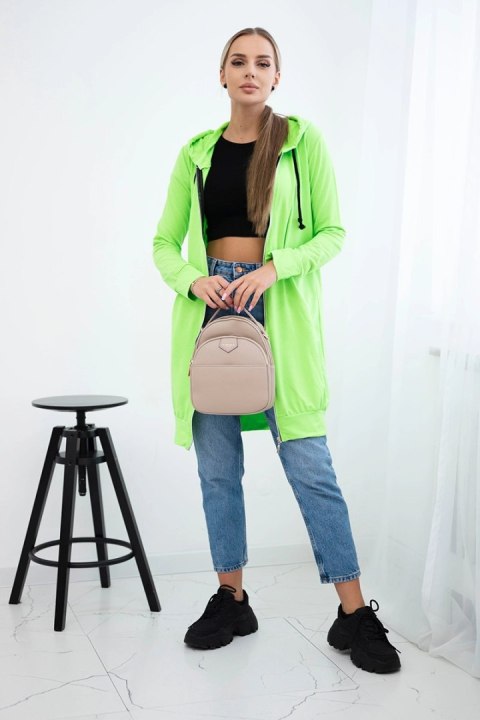 Bluza sukienkowa z kapturem zielony neon uniwersalny Bluza sukienkowa z kapturem zielony neon uniwersalny