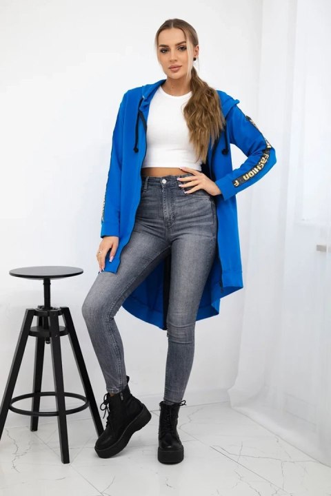 Bluza z suwakiem z tyłu jeans uniwersalny