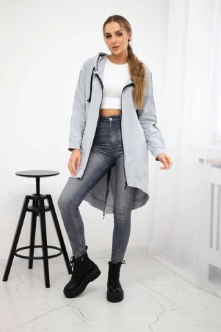 Bluza z suwakiem z tyłu szara uniwersalny