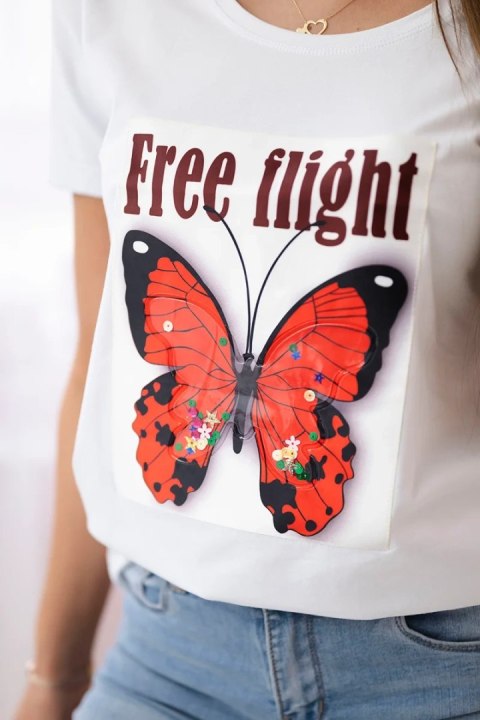 Bluzka Free Flight biała uniwersalny