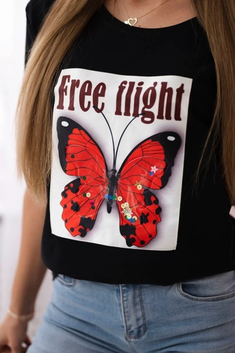 Bluzka Free Flight czarna uniwersalny
