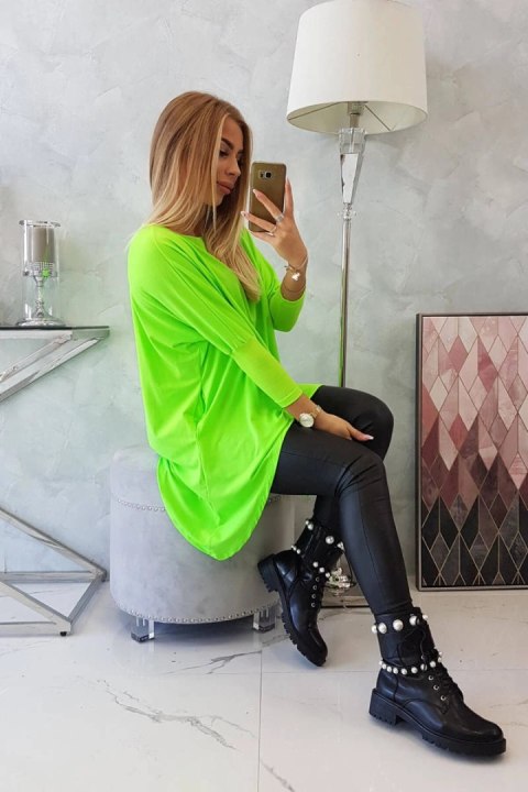 Bluzka oversize zielony neon uniwersalny
