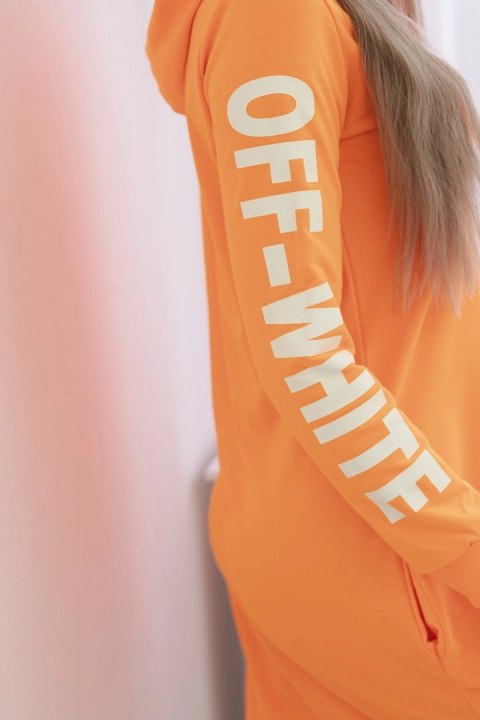 Sukienka Off White pomarańczowy neon uniwersalny