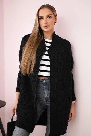Sweter z rękawami typu nietoperz grafitowy uniwersalny