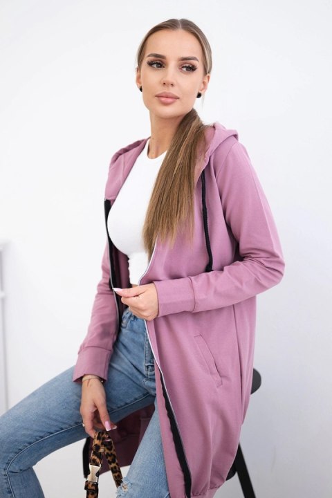 Bluza sukienkowa z kapturem ciemny różowy uniwersalny