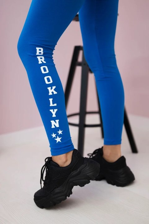 Spodnie leginsy Brooklyn chabrowe uniwersalny