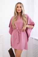 Sukienka nietoperz Oversize ciemny róż uniwersalny