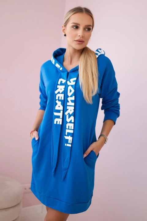 Sukienka z kapturem Oversize jeans uniwersalny