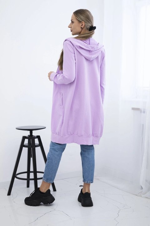 Bluza sukienkowa z kapturem fioletowa uniwersalny