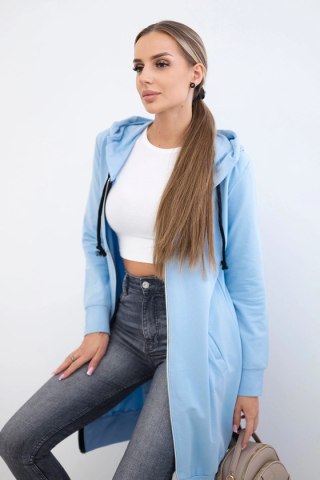 Bluza sukienkowa z kapturem błękitna uniwersalny