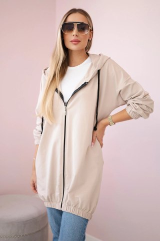 Bluza z nadrukiem "The world is yours" jasny beżowy uniwersalny