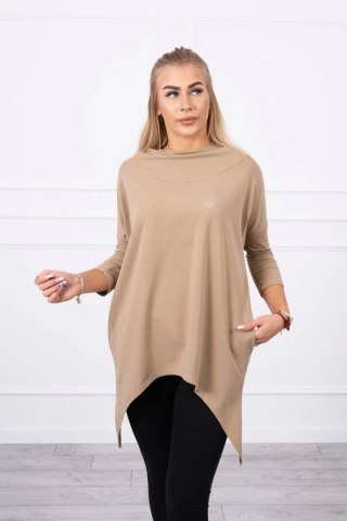 Bluza z nadrukiem roweru camelowa uniwersalny