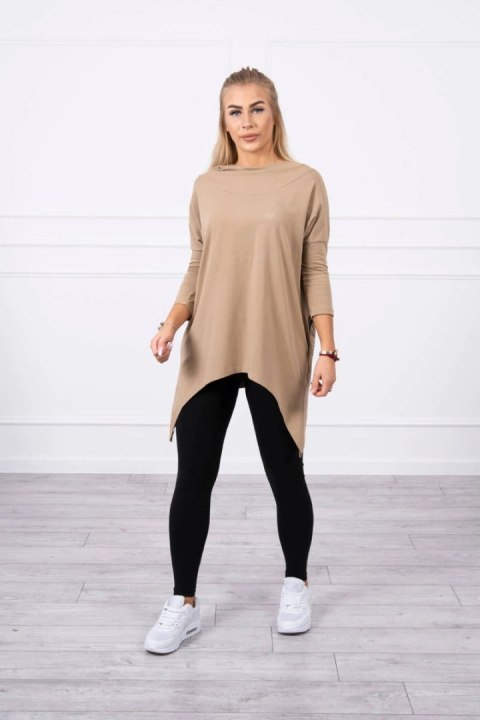 Bluza z nadrukiem roweru camelowa uniwersalny