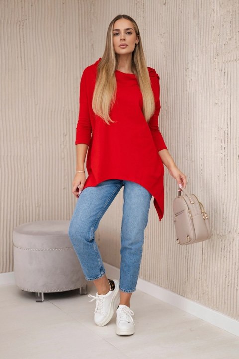 Bluza z nadrukiem roweru czerwona uniwersalny