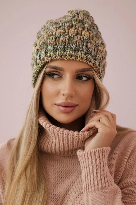 Czapka K156 khaki + żółty uniwersalny