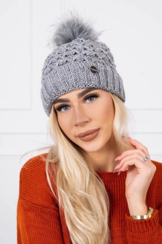 Czapka K165 ciemno szara uniwersalny