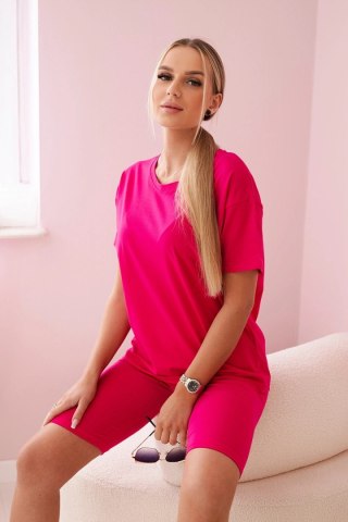 Komplet top+legginsy fuksja uniwersalny