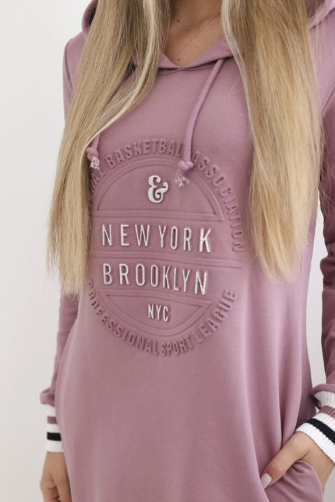 Sukienka Brooklyn ciemno różowa uniwersalny