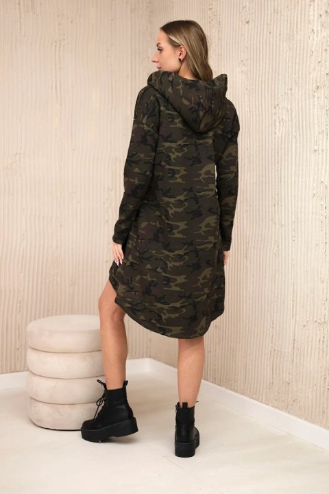 Sukienka moro khaki+zielony uniwersalny